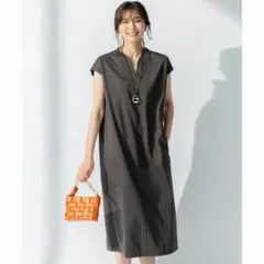 23区【洗える】ロイヤルクールポンチ ベルト付き ワンピースのサムネイル