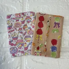 ミニポケットティッシュケース　２個セット　裏地付き　ティッシュ1個付き