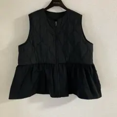 RIVEETTA キルティング　ペプラム　ベスト　L しまむら