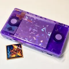 DS lite パープルクリアスケルトン　ホロカスタム　type-c充電