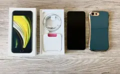 iPhone SE (第2世代) ホワイト + 充電ケーブル + ケース