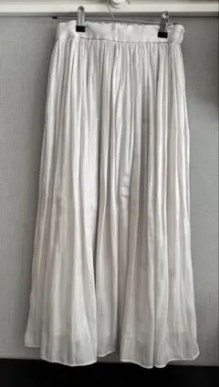 dolly-sean ホワイト プリーツロングスカート