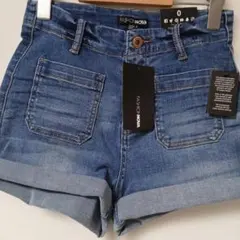 FASHION NOVA デニムショートパンツ サイズ0 XS相当 未使用