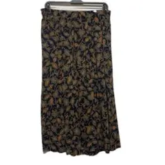 ヴィンテージ ギャザースカート 昭和レトロ　 ロングスカート 花柄 ペイズリー