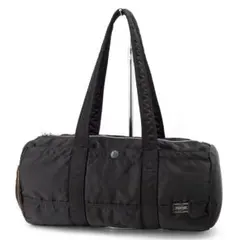 A061【美品】ポーター／タンカー　ミニボストンバッグ　ダッフル　ナイロン　黒