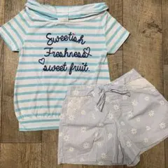 美品　女の子　夏服　Tシャツ&ショートパンツ セット　まとめ売り　150㎝