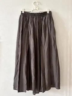 美品✨SHOO-LA-RUE ♡春夏向きロングフレアスカート ブラウン Ｆサイズのサムネイル