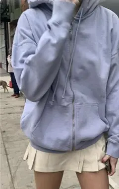 Brandy Melville パーカー 水色