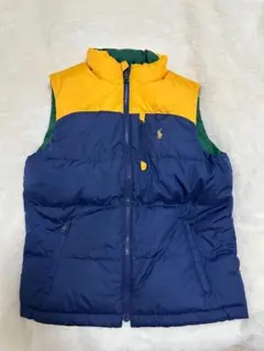 新品ラルフローレンリバーシブル ダウンベスト サイズM(10-12)