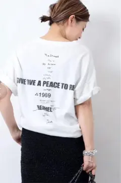 Deuxieme Classe LOVE A PEACE バックプリントTシャツのサムネイル
