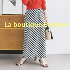 新品　【La boutique BonBon】ギンガムチェックバイアススカートのサムネイル