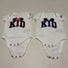 GAP baby ロンパース ディズニー ミッキー ミニー 60cm 双子