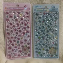 ボンボンドロップシールミニ しずくちゃん ピンク ブルー 2点セット