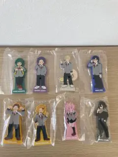 ヒロアカ　一番くじ 紡がれる想い I賞 ラバースタンド 8種類セット