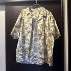 UNIQLO アロハシャツ ボタニカル柄 イエロー XLのサムネイル
