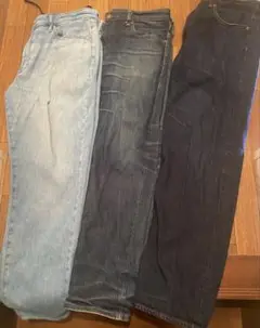 【デニムパンツ】UNIQLO GU 3色セット スリムフィット