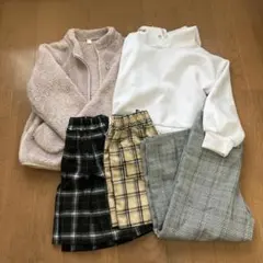 フリース アウター、トレーナー、スカート、キュロットなどまとめ売り140