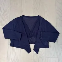 レディース　ボレロ　紺色