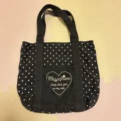 MezzoPiano メゾピアノ ドット柄　トートバッグのサムネイル