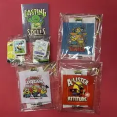 くら寿司 ミニオンズ クリアポーチ 3種 消しゴム2種 ステッカーセット