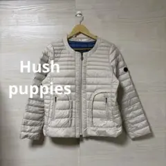 Hush puppies★ライトダウン ジャケット ノーカラー シンプル 暖かい