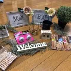 ウェルカムスペース  夏　小物  LED 電飾 結婚式受付