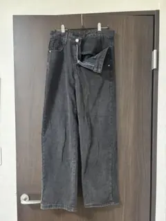 EPICKS ストレートデニムパンツ　ブラック