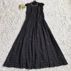 極美品♡ケイトスペード ワンピース マキシ丈 絹100% ドット パール 4 