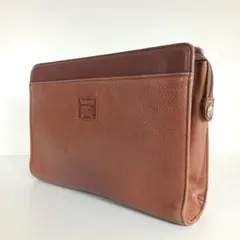 Burberrys ヴィンテージ クラッチバッグ シボ革 ロゴ型押し