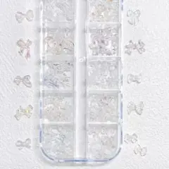 ネイルパーツ リボン 透明