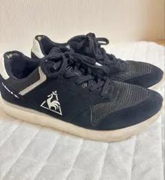 ルコック スポルティフ スニーカー 黒 24.5cm レディース シューズ