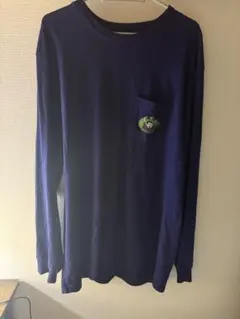 Supreme ネイビー 長袖 ポケットTシャツ