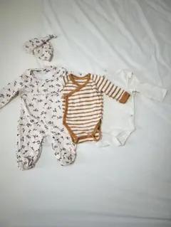 ベビーロンパース長袖　60サイズ　3点セット