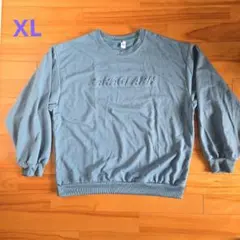 PARAGLAPH 　エンボスロゴスウェット　青緑色　XL