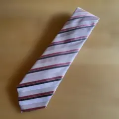 新品✨MEN'S BIGI ストライプ ネクタイ ピンク系