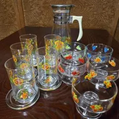 アデリア ピッチャー＆グラス / 佐々木ガラス デザートボウル 計16点