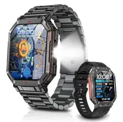 スマートウォッチ ChatGPT搭載 内蔵GPS 2種バンド付き LINE 通話