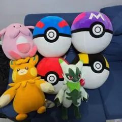 ふ*。様 ポケモン めちゃもふぐっとぬいぐるみ7種セット