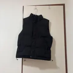 黒 ダウンベスト ノースリーブ