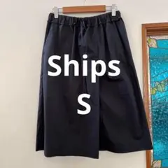 Ships liflattie ships 膝丈シンプルスカート　紺　Sのサムネイル