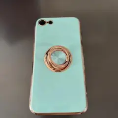iPhoneケース SEシリーズ ミントグリーン リング付きのサムネイル