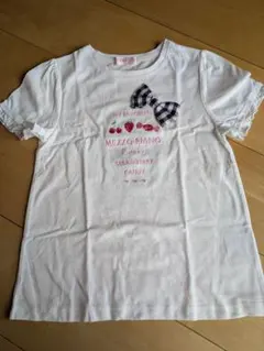 MEZZO PIANO フリル袖Tシャツ 130cm