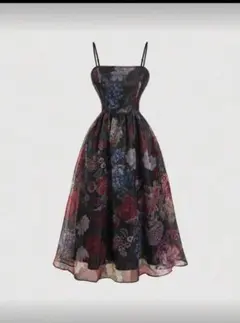 SHEIN MODフロ－ラルプリントミディキャミドレス