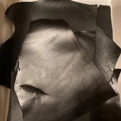 本革 黒 レザークラフト用素材