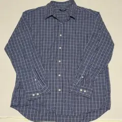 OLD　ユニクロ　長袖　シャツ　チェック　XL