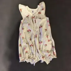 フルーツ柄ノースリーブロンパース