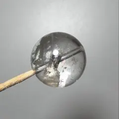 17mm クォーツインクォーツ　貫入水晶　レア　ガーデン　粒売り　虹入り　ブレス