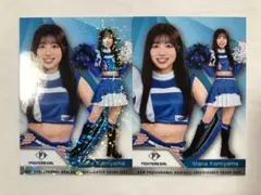 【上山真奈】BBM 2025 チア 日本ハム パラレル 2枚セット
