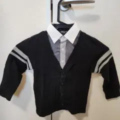 COMME CA ISM カーディガン風シャツ 100