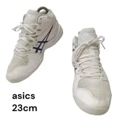 ◆asics◆アシックス ダンクショット 23cm バッシュ ジュニア 白